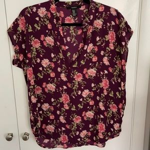 NWOT Floral Blouse